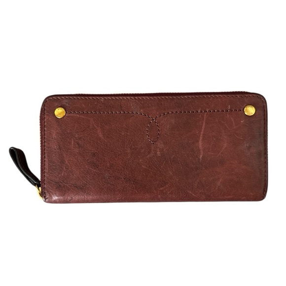Frye Zip Around Wallet Genuine Leather - Picture 1 of 4